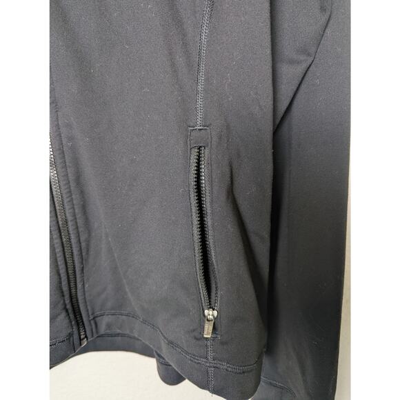 Victoria Secret Sport Black Zip Mesh Back Panel Jacket Women M Sporty Athleisure - Picture 6 of 11